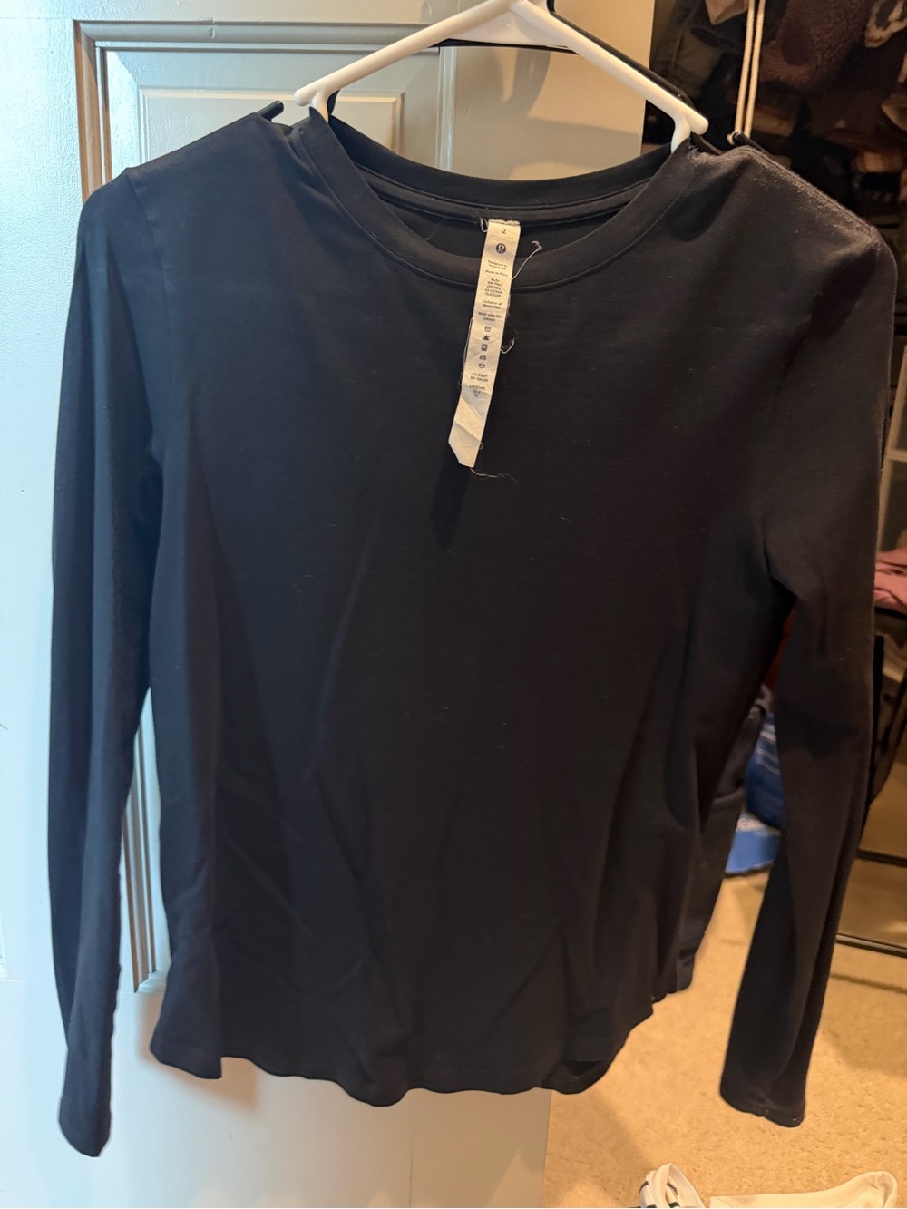 lululemon athletica Black Long-Sleeve Love Crew